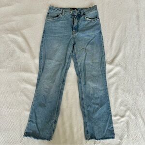 ASOS Design high rise stretch crop kick flare jeans